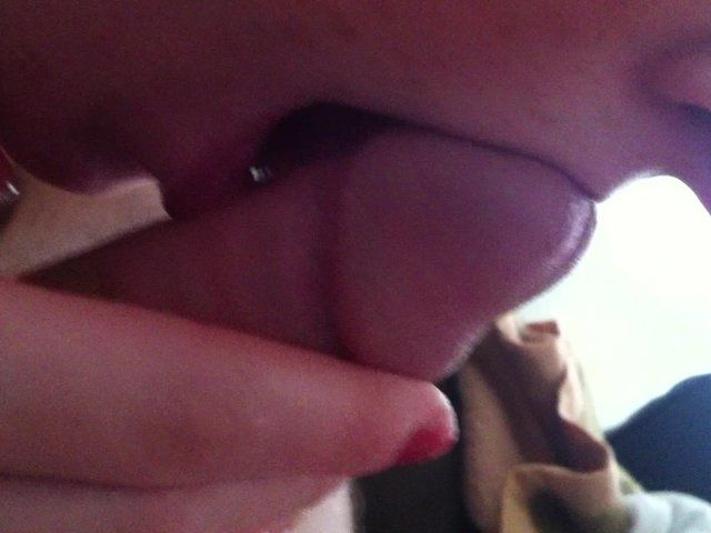 Cum swallow close up