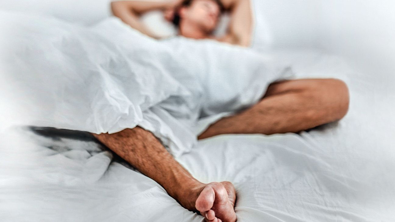 Masturbating under sheets