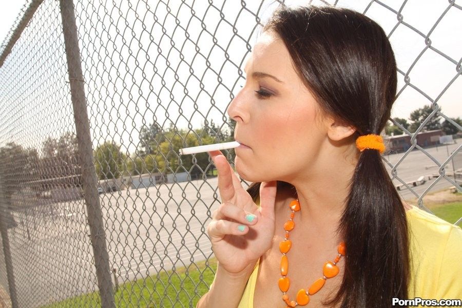 Teen caught smoking