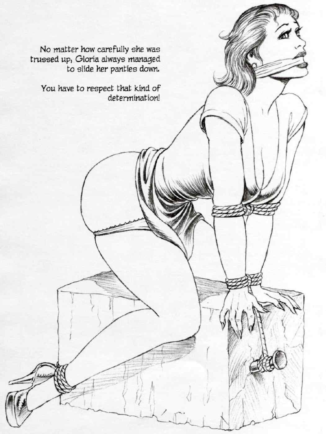 Sexy bondage drawings of women