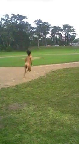 Girls bet run naked