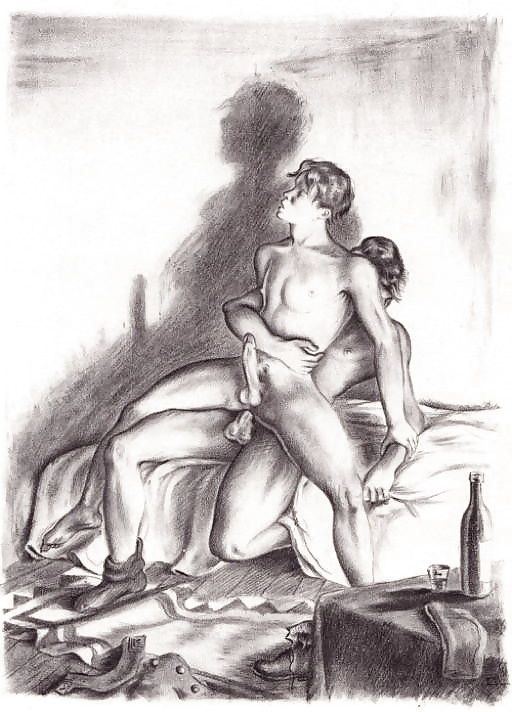 Artworks drawing erotic male