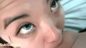 best of Eyed cock sucking gif girl Green