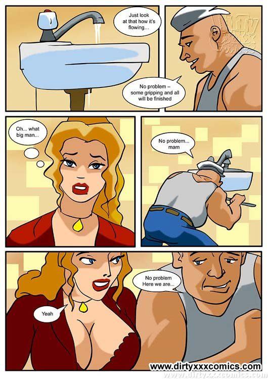 Funny plumbing cartoon