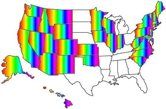 States that approve gay marriage