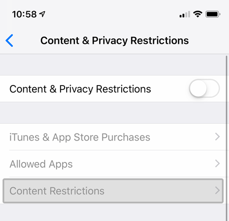 How to reset location on iphone