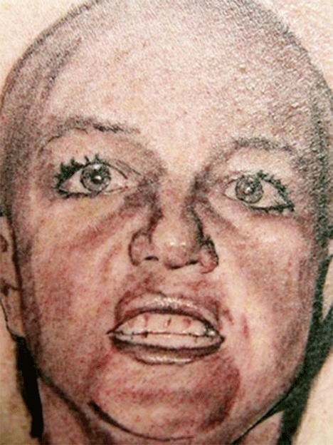 Gunslinger reccomend Britney head picture shaved spear tattoo