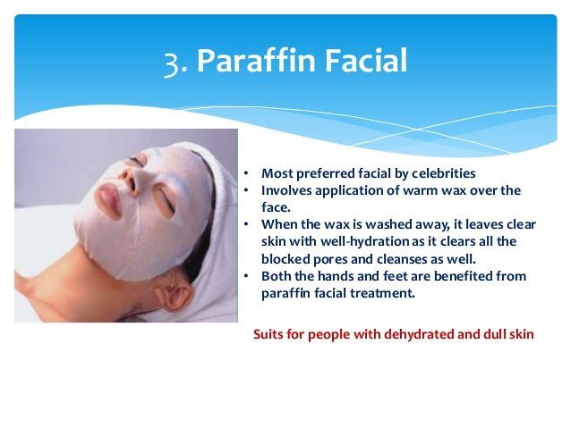 Paraffin facial treatment