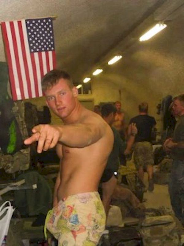 Young military guys naked