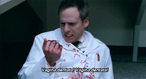 best of Vagina scene Teeth sex