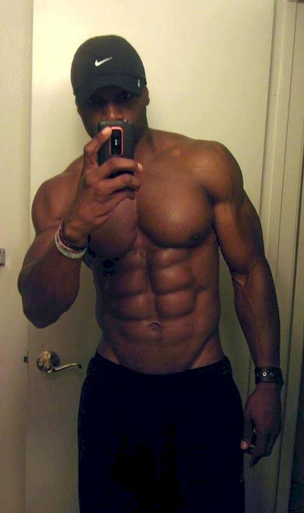 Nude muscular black men
