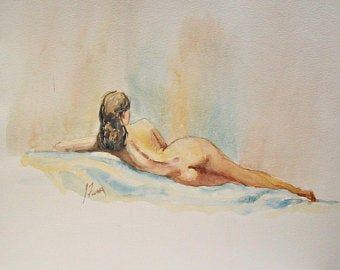 Finch recommendet figures nudes Watercolor