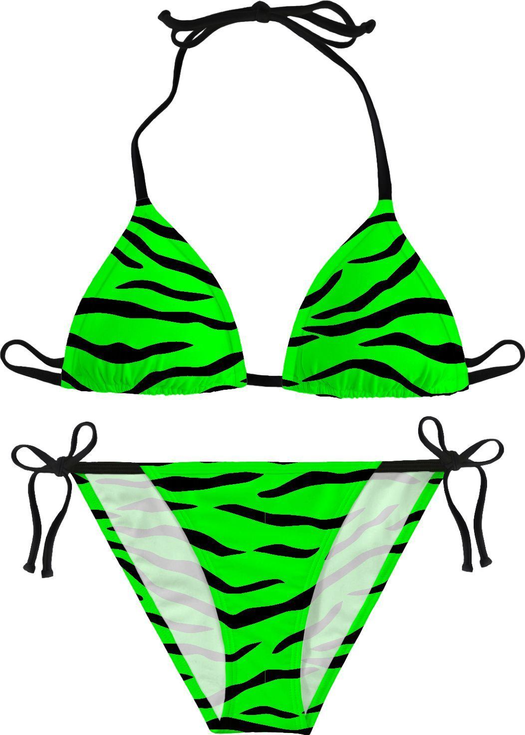 Brambleberry reccomend Green tiger striped bikini