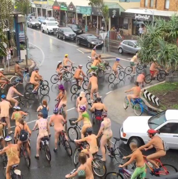 best of And Naked bikes girls cycling road