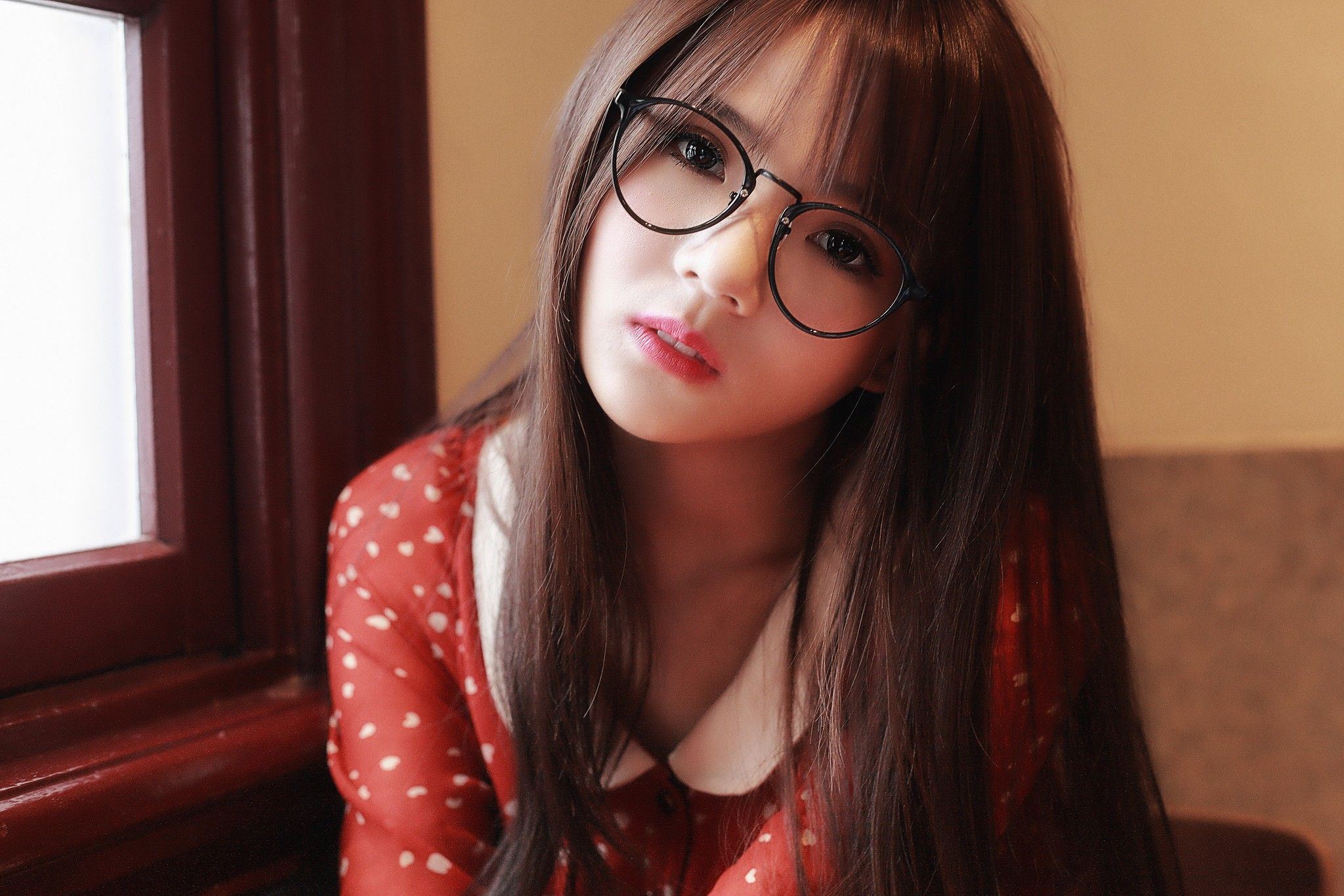 Asian hairstyles with glasses