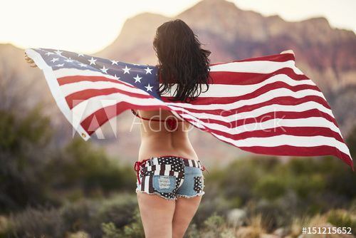 best of With american flag Sexy girls