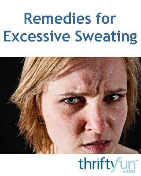 Facial sweating remedies