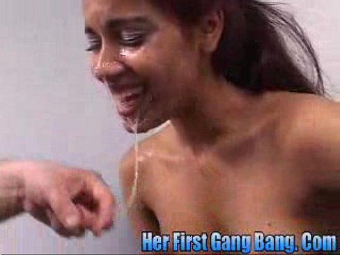 Her first gang bang video