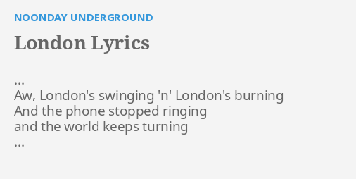 best of London lyrics Swinging