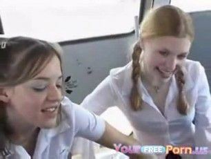 best of Porn school on bus Threesome a