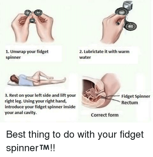 Fidget spinner anal porn