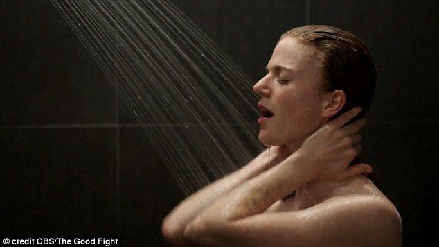 Hot blonde lesbians in shower