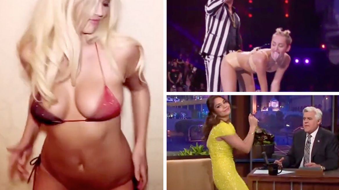 Sexy white women twerking