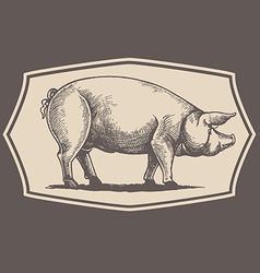 With pig emblem