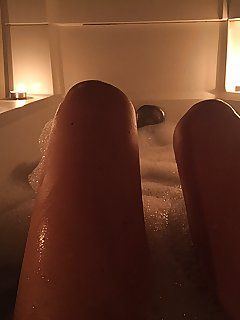 best of Legs Self sexy pic bath bubble