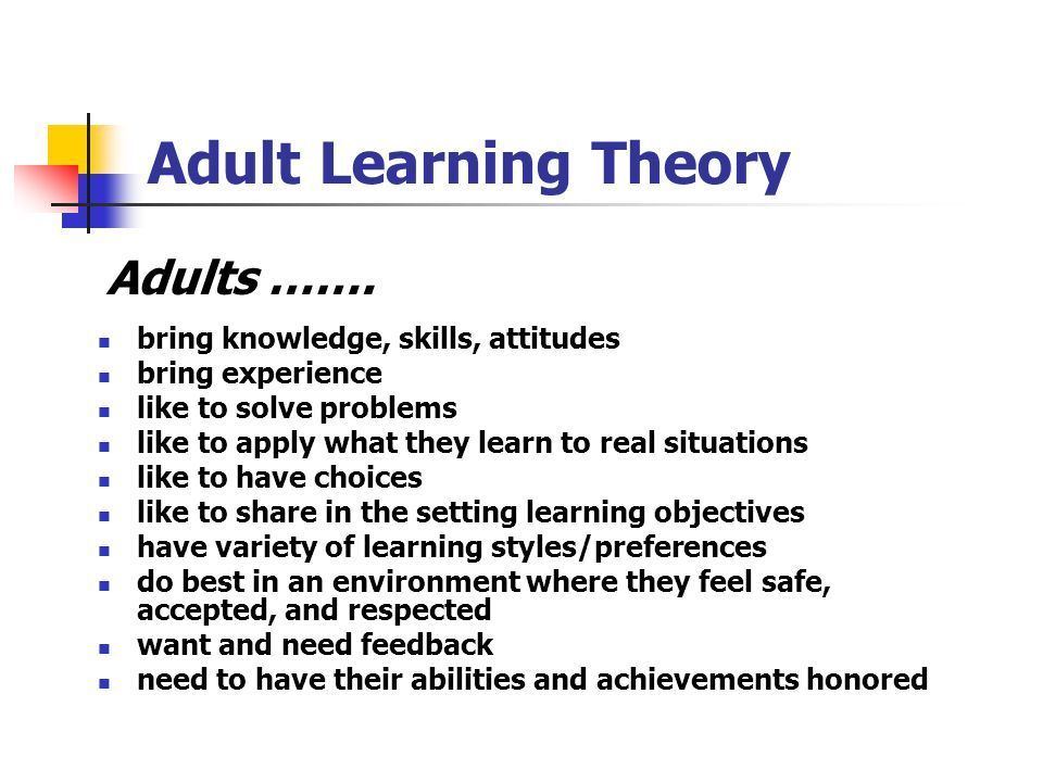 best of Adults Learning styles