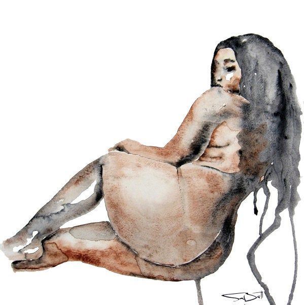 Nude girls buttocks drawings