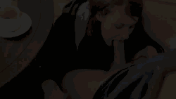 Blowjob gif under table