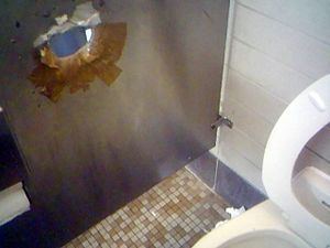 French F. reccomend Gay bathroom sex gloryhole