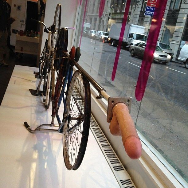 Sexy virgin on dildo bike 