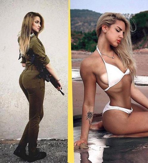 Wrangler reccomend Israeli female soldiers in bikinis