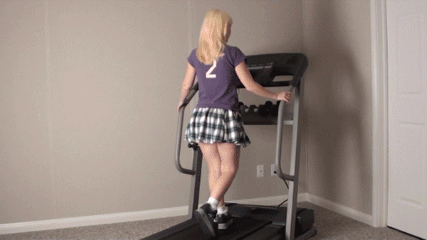Nude girl on treadmill gifs