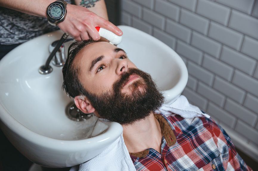 Mens facial hair growth treatment