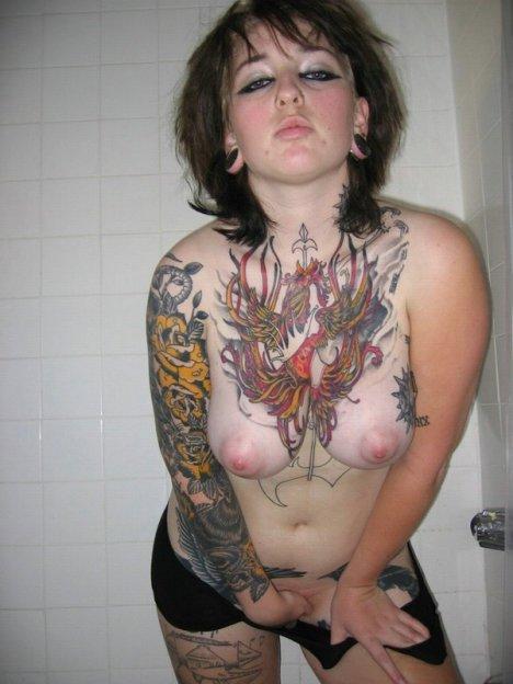 best of Tattoo girls ass Punk big