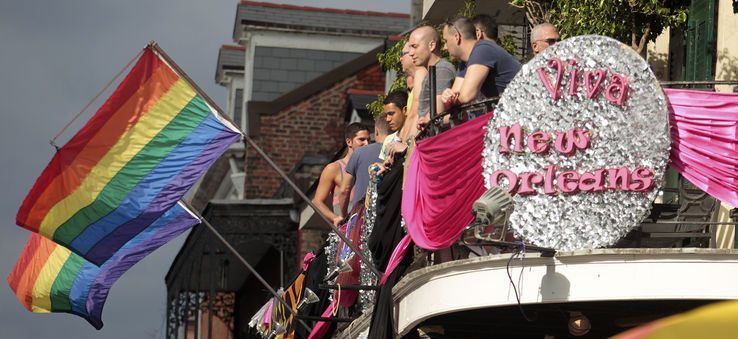 Transvestite parade in new orleans