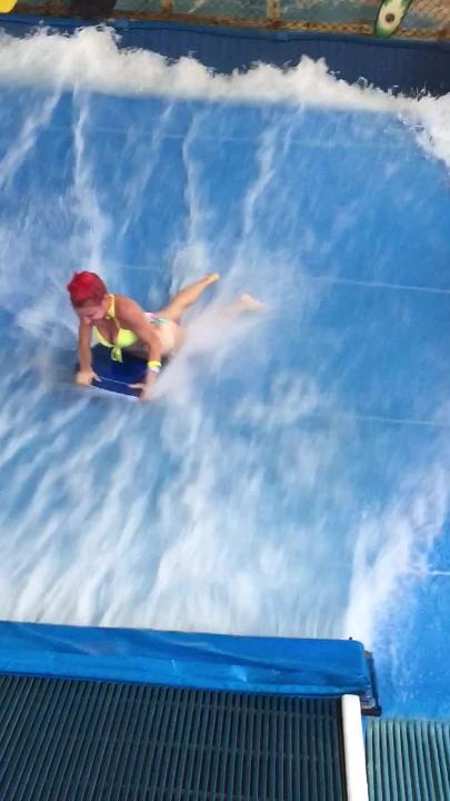 best of Bikini girl loses Extreme waterslide