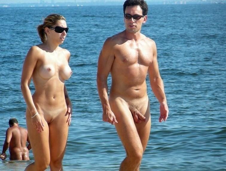Beach couple naked pic  picture picture