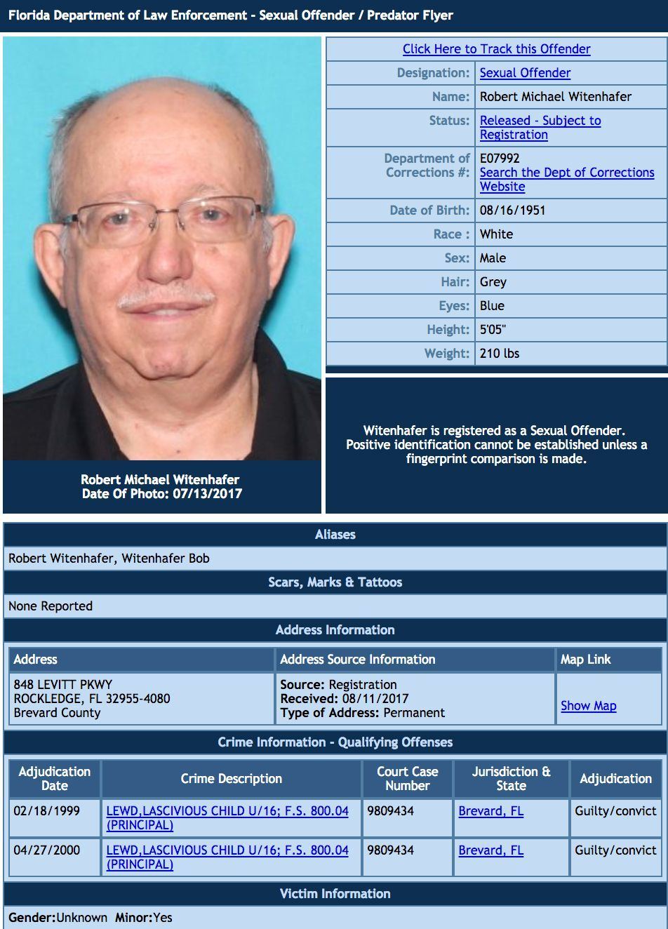 Moses reccomend Free brevard county sex offenders list