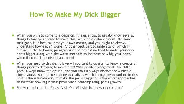 best of I my dick How make bigger can