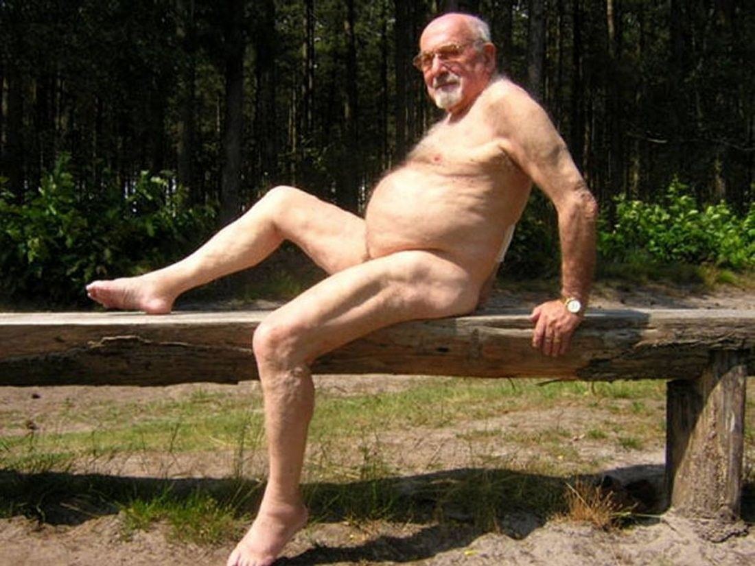 Naked old people