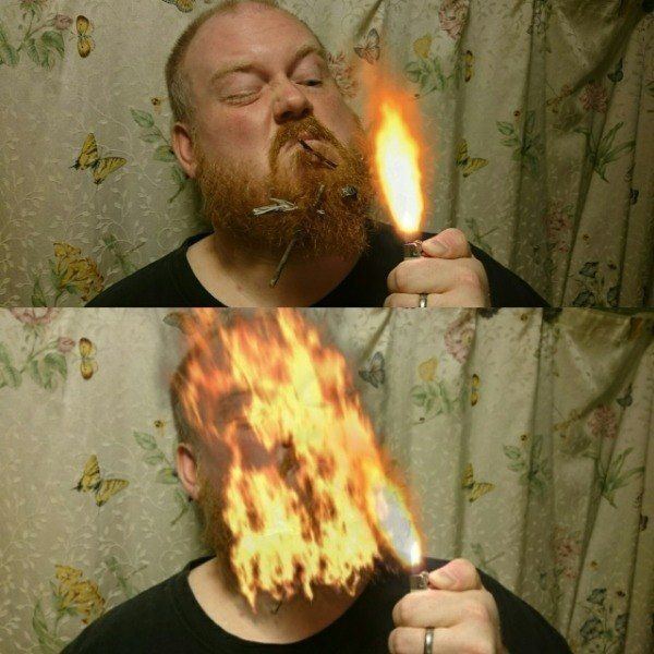 best of Beard into Flames shaved