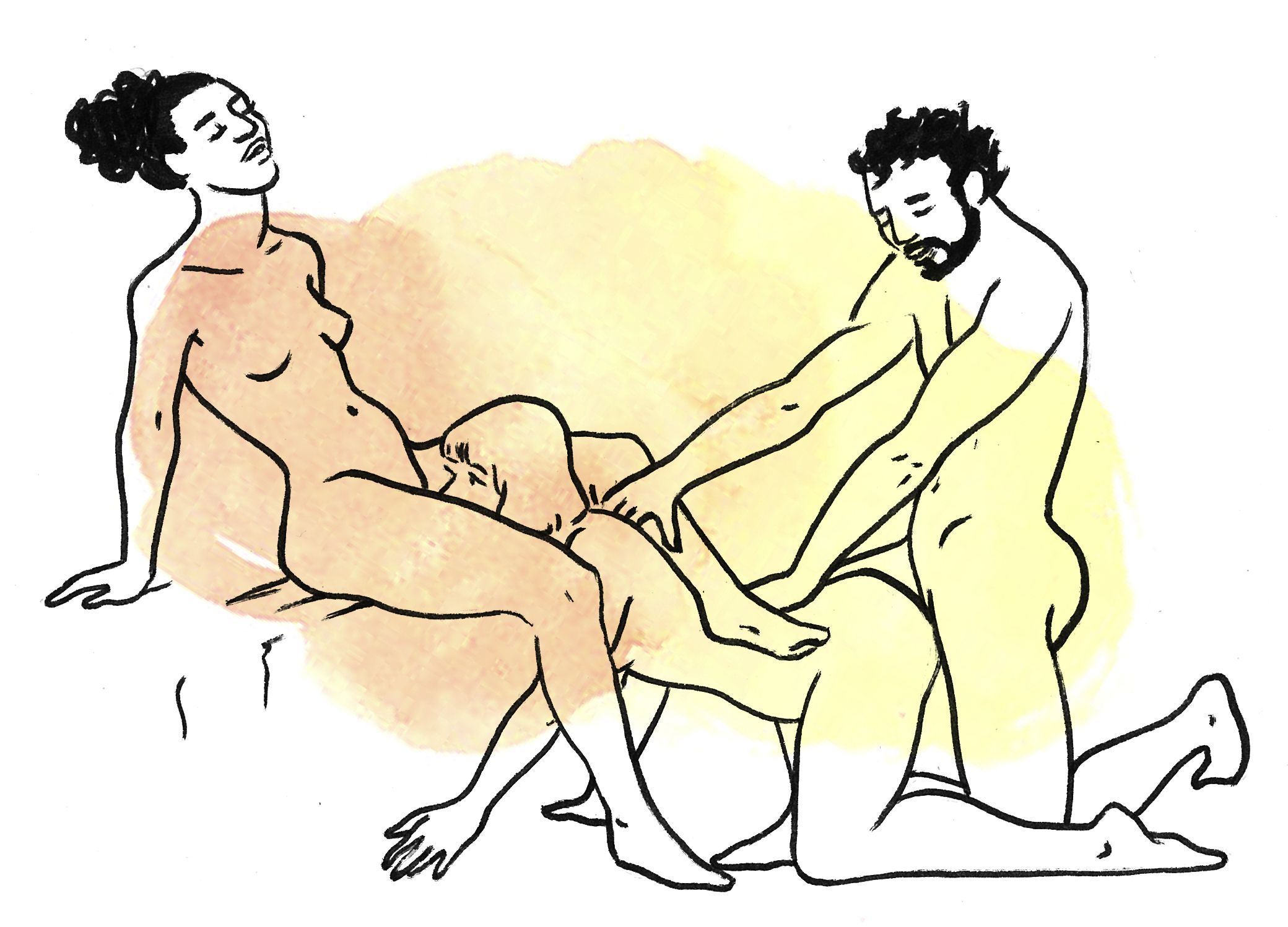 Positions to use during a threesome