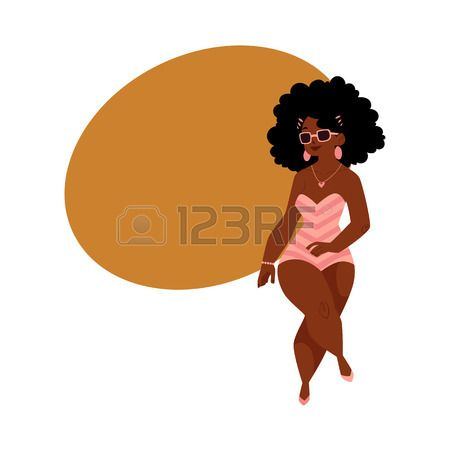 Afro lady chubby