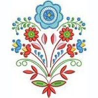 best of Folk art machine embroidery designs flowers German