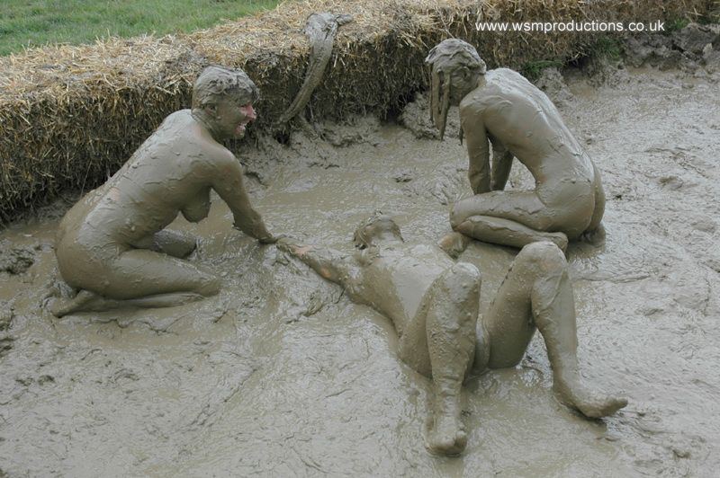 Nude Female Mud Wrestling