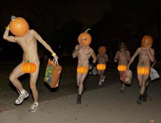 College naked runs pumpkin